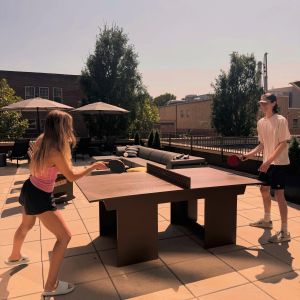 A little friendly competition at Chronicle 🏓 Who’s got next?